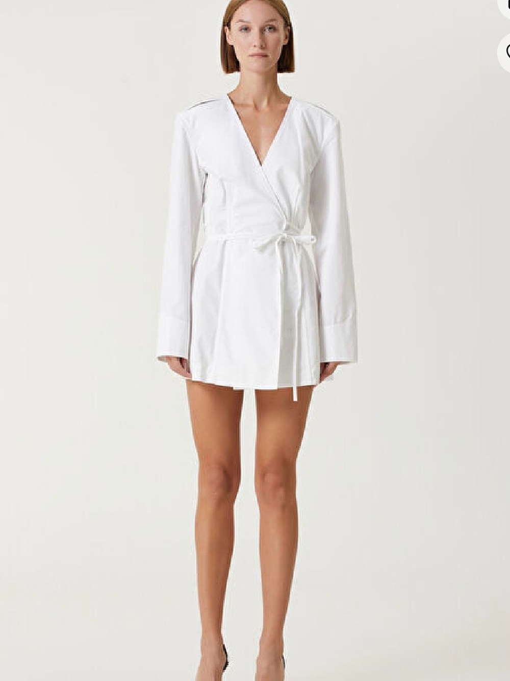 Alexander Wang White Wrap Tunic Dress - Picture 1 of 4
